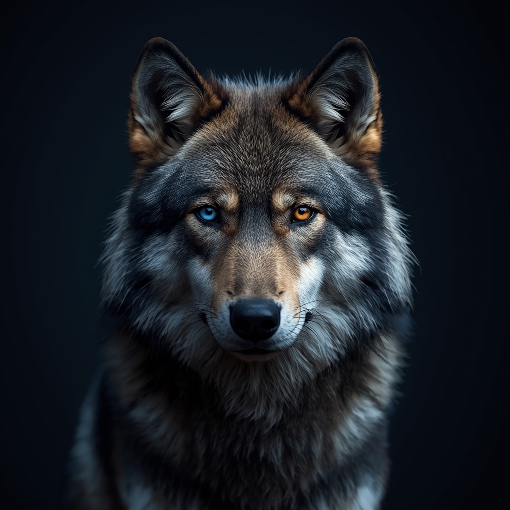 lucid origin kannst du einen finanzwolf erstellen in dunklem nany blau mittel blau grau schwa 2